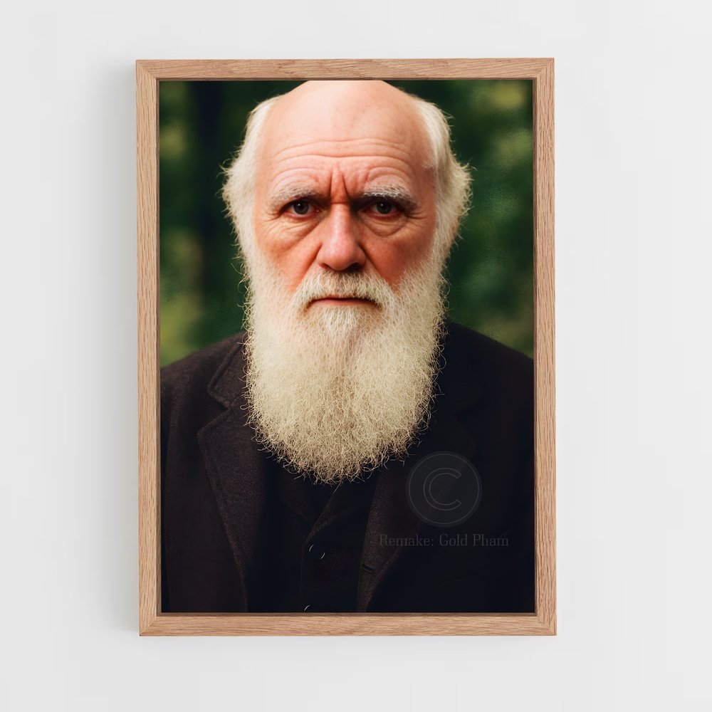 ap-charles darwin-3 cadre Bois clair