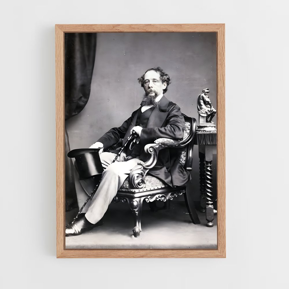 ap-charles dickens-3 cadre Bois clair