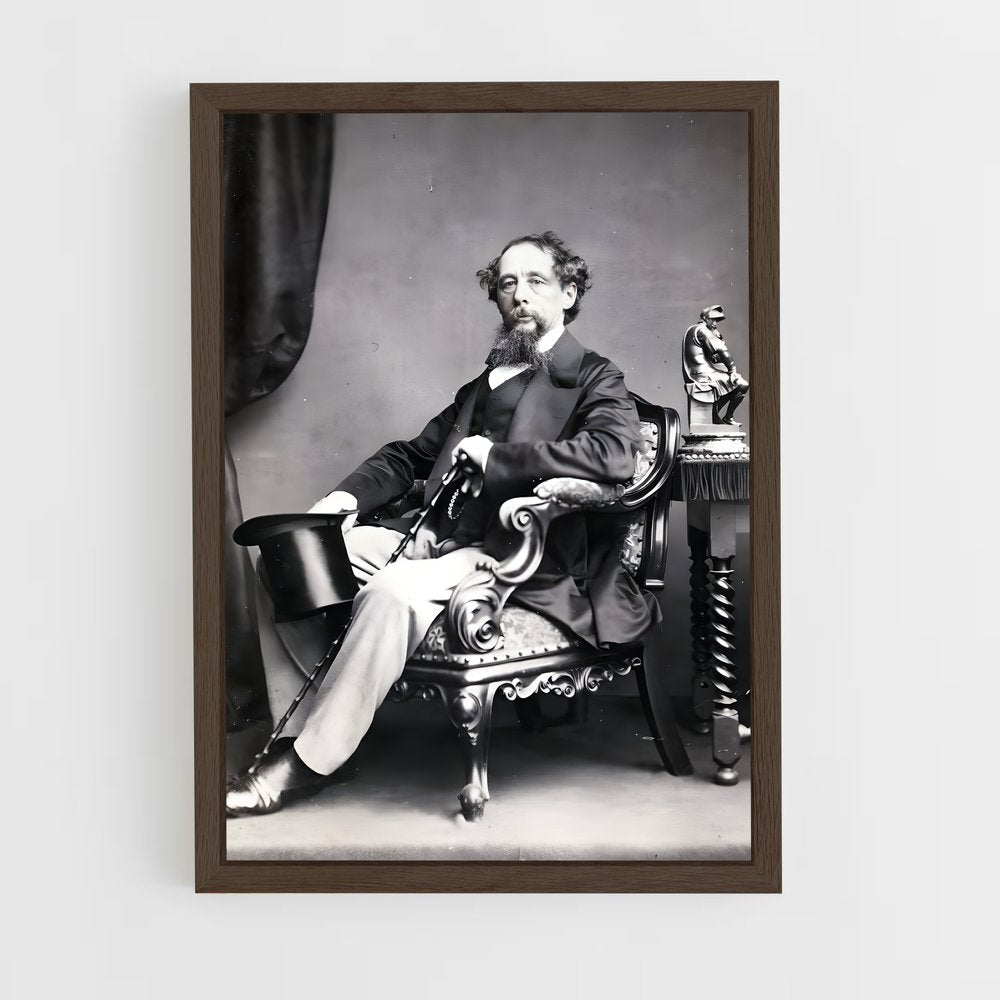 ap-charles dickens-3 cadre Bois foncé