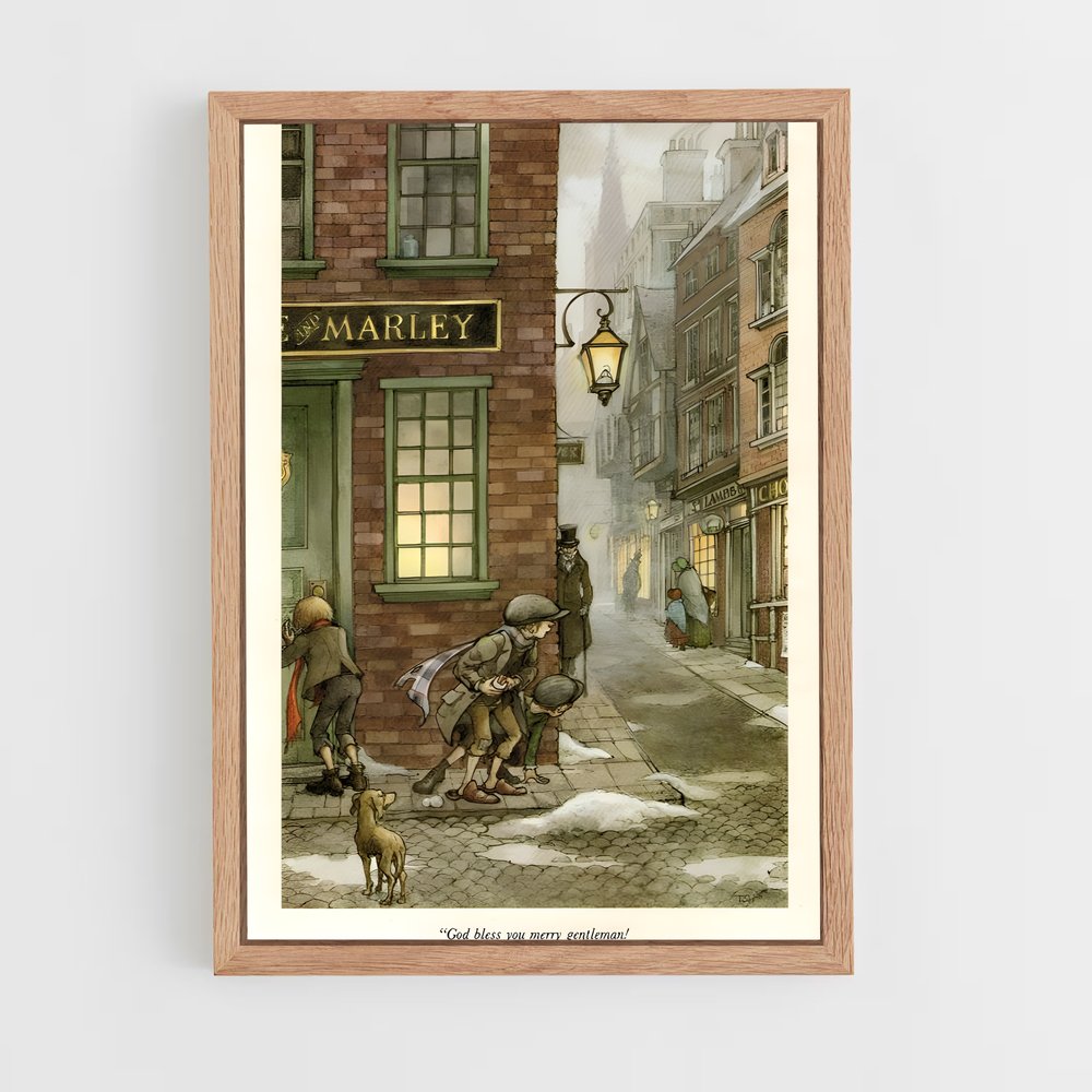 ap-charles dickens-4 cadre Bois clair