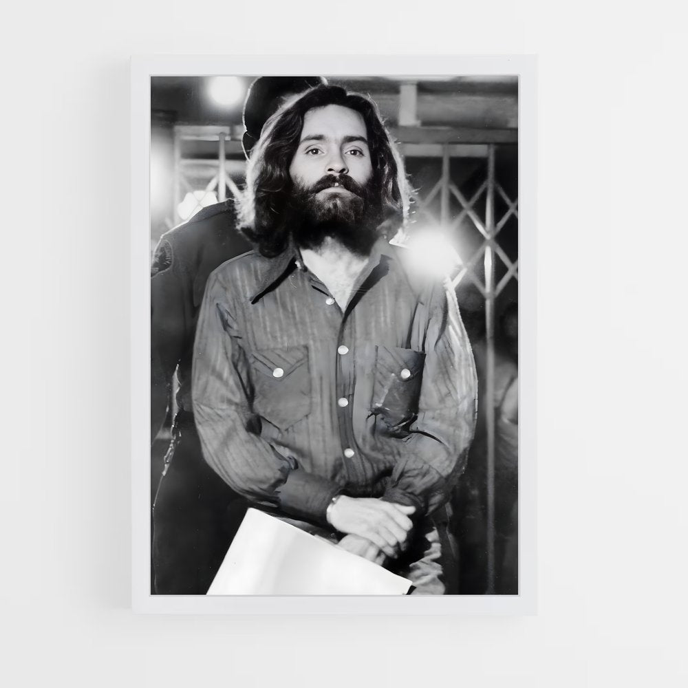 ap-charles manson-2 cadre Blanc