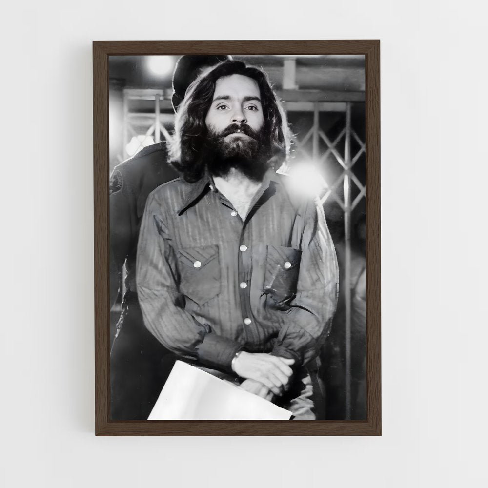 ap-charles manson-2 cadre Bois foncé