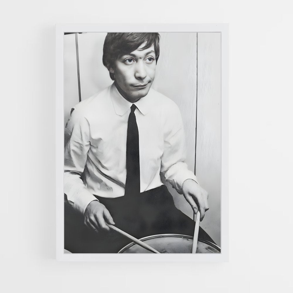 ap-charlie watts-2 cadre Blanc