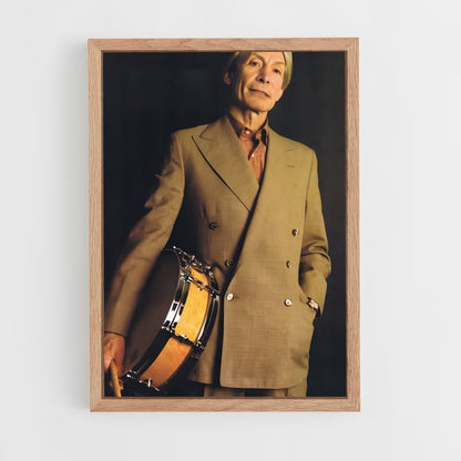 ap-charlie watts-3 cadre Bois clair