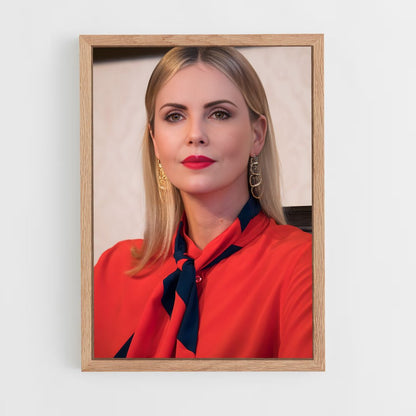 ap-charlize theron-10 cadre Bois clair