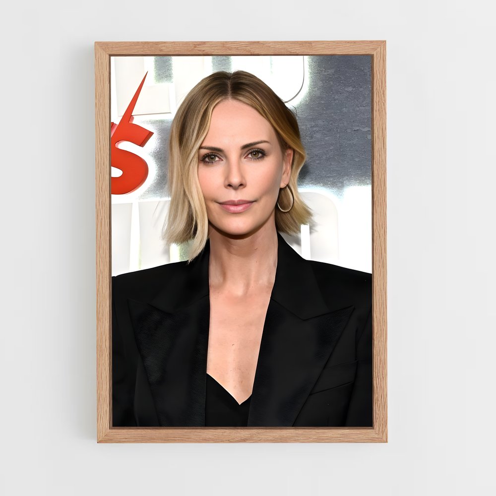 ap-charlize theron-3 cadre Bois clair