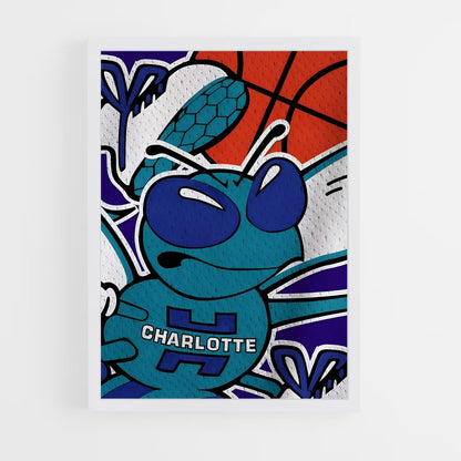 ap-charlotte hornets-4 cadre Blanc