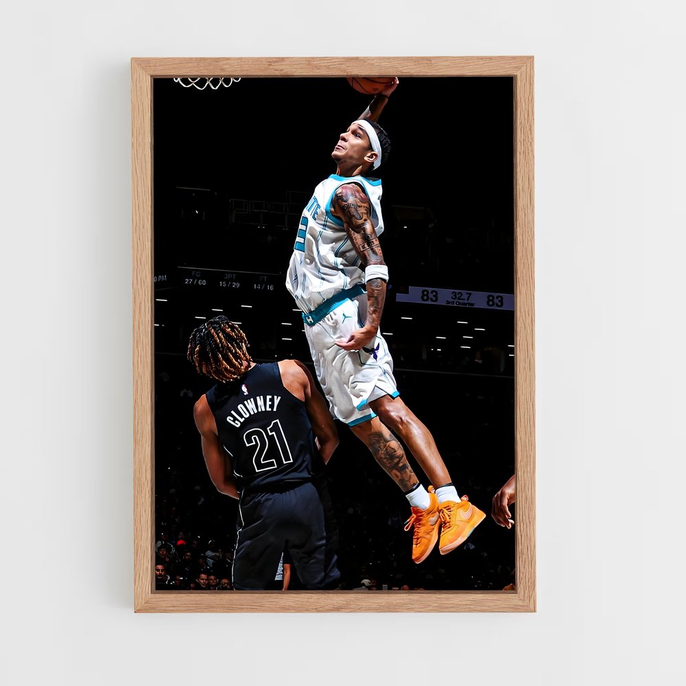 ap-charlotte hornets-5 cadre Bois clair