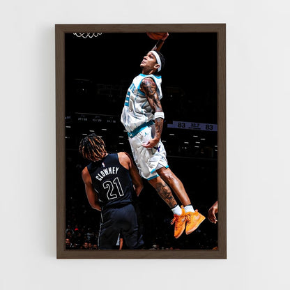 ap-charlotte hornets-5 cadre Bois foncé