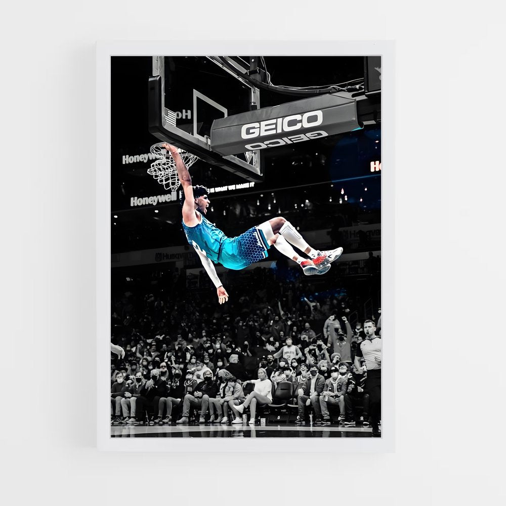 ap-charlotte hornets-9 cadre Blanc