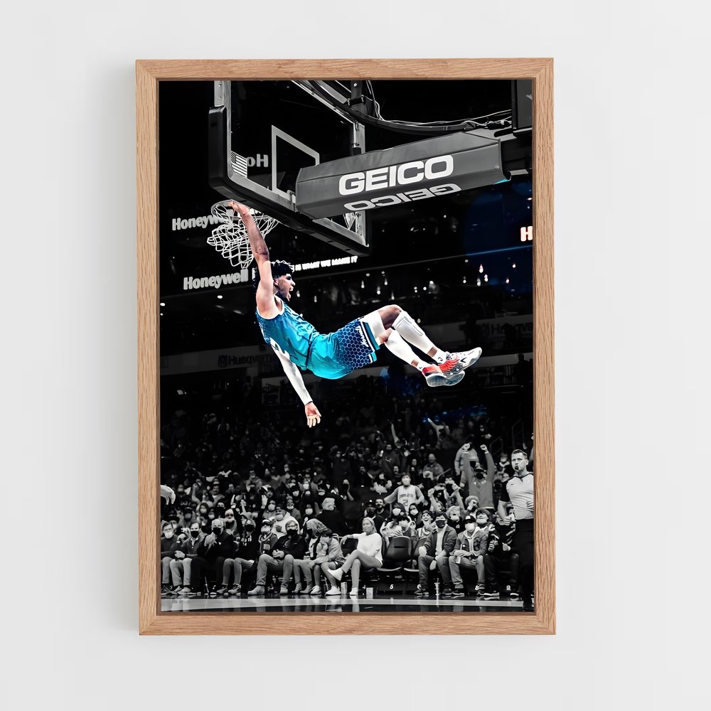 ap-charlotte hornets-9 cadre Bois clair