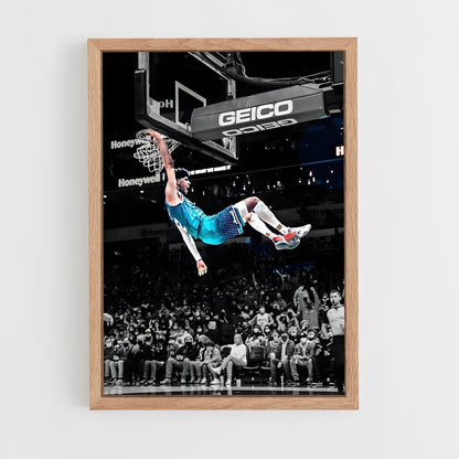 ap-charlotte hornets-9 cadre Bois clair