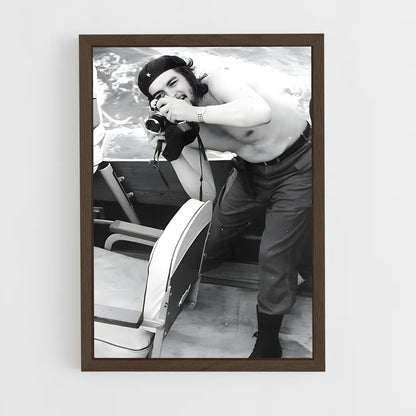 ap-che guevara-6 cadre Bois foncé