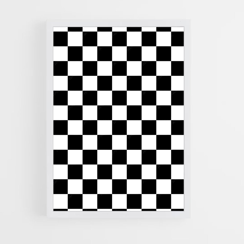 ap-checkerboard-1 cadre Blanc
