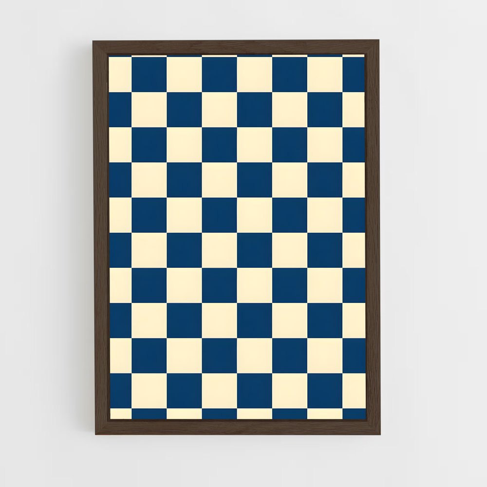 ap-checkerboard-3 cadre Bois foncé