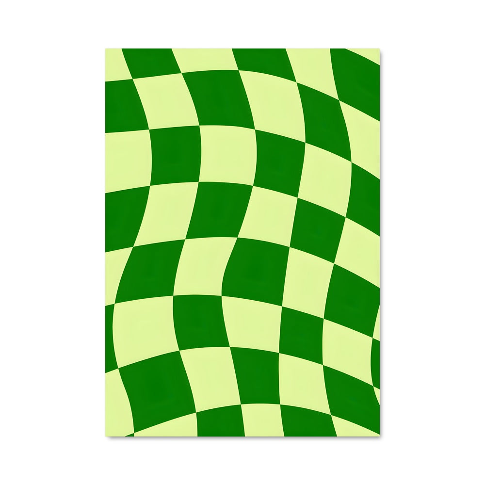 Poster Échiquier Vert