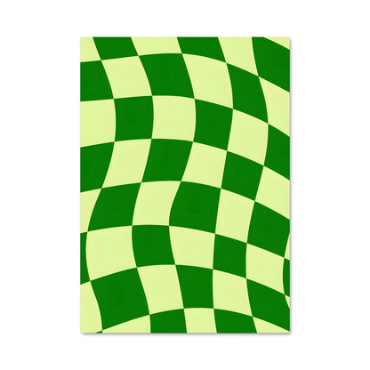 Poster Échiquier Vert