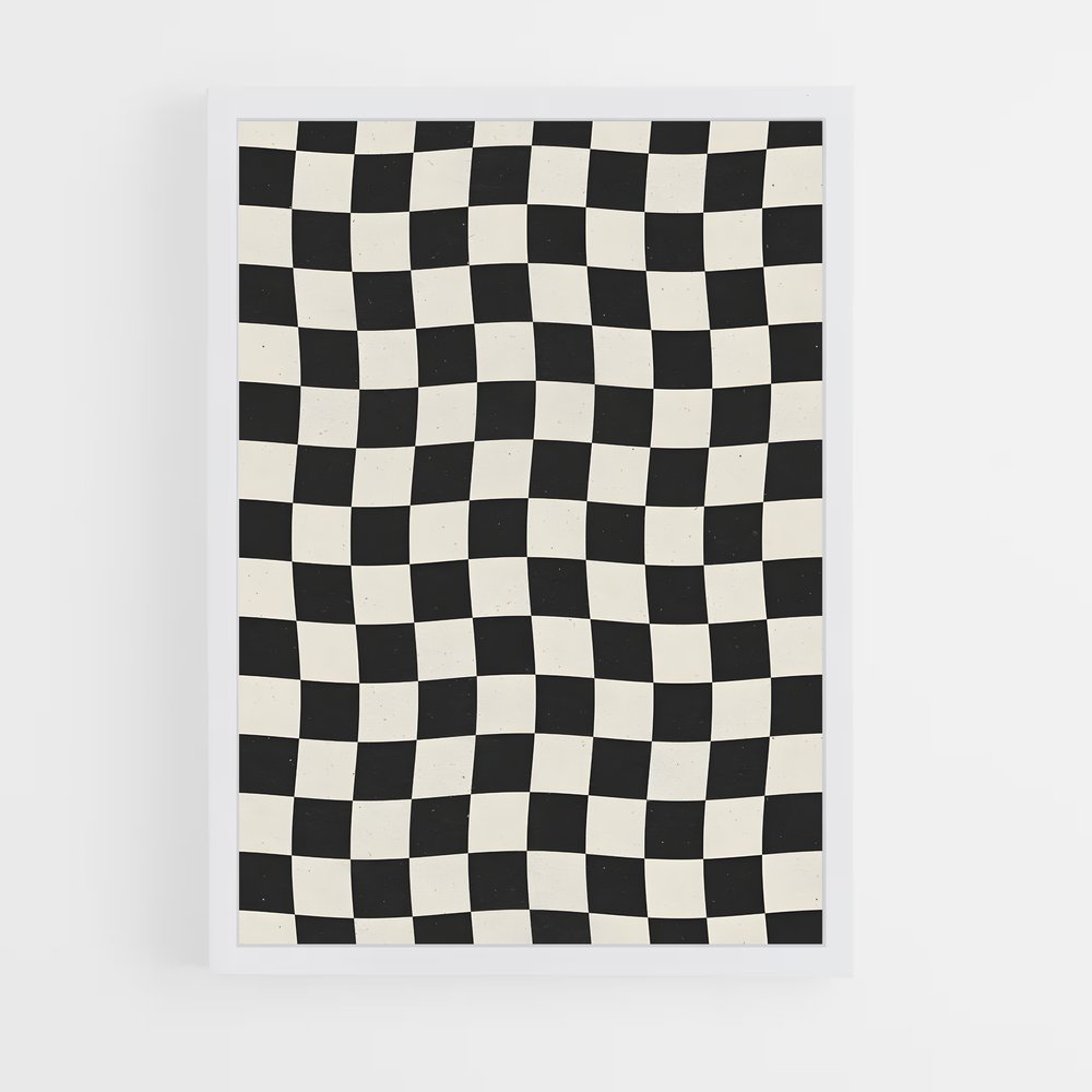 ap-checkerboard-6 cadre Blanc
