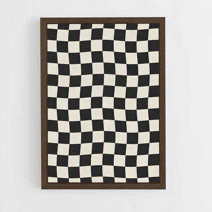 ap-checkerboard-6 cadre Bois foncé