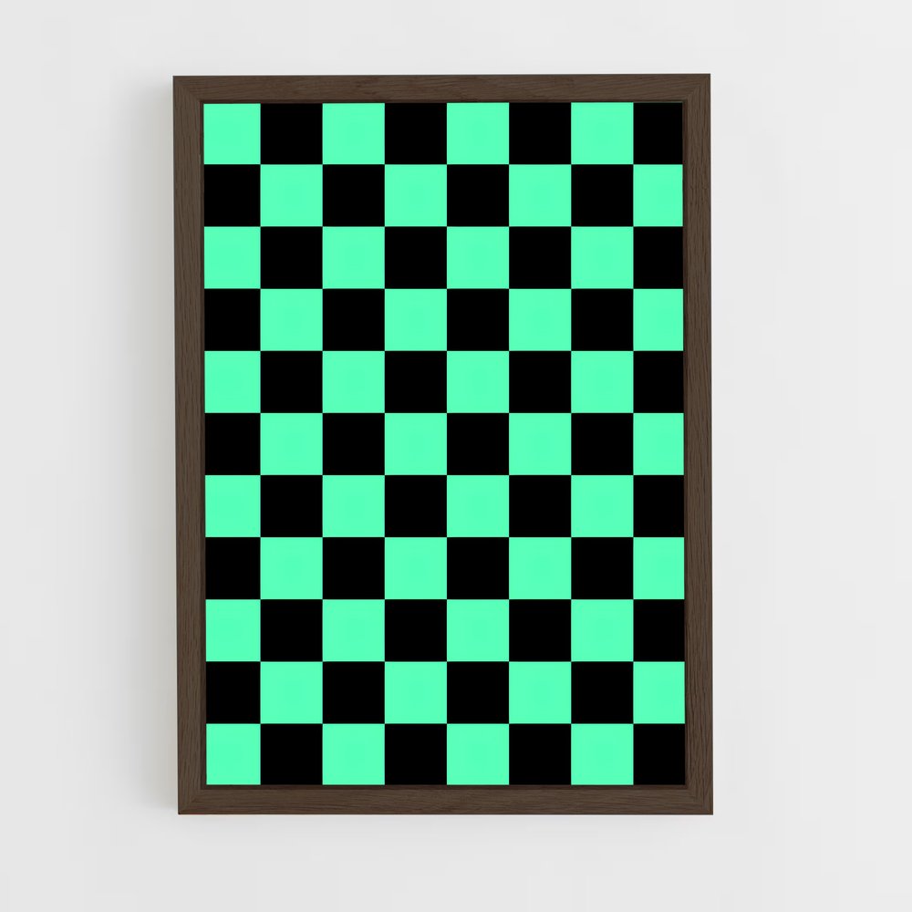 ap-checkerboard-8 cadre Bois foncé