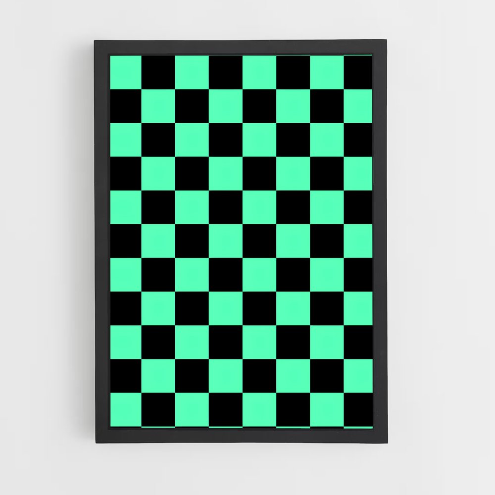ap-checkerboard-8 cadre Noir