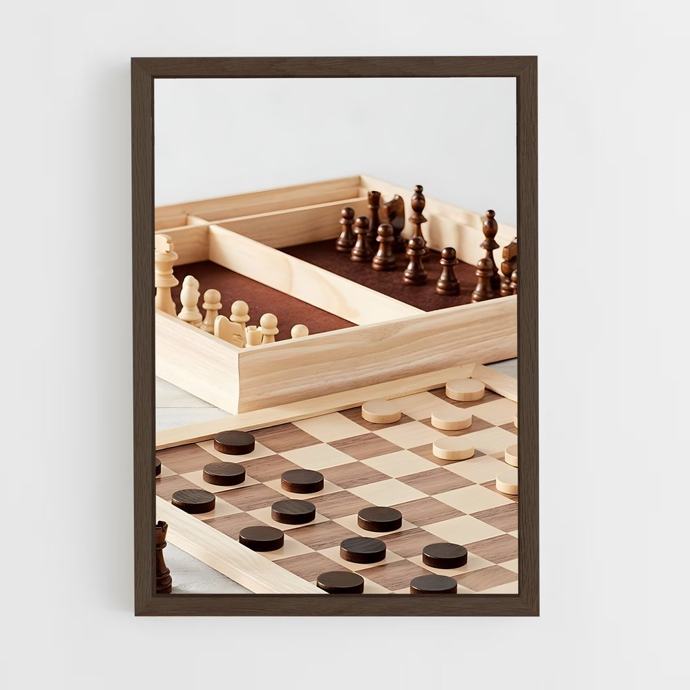 ap-checkers-1 cadre Bois foncé