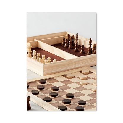 Poster Échecs Élégants