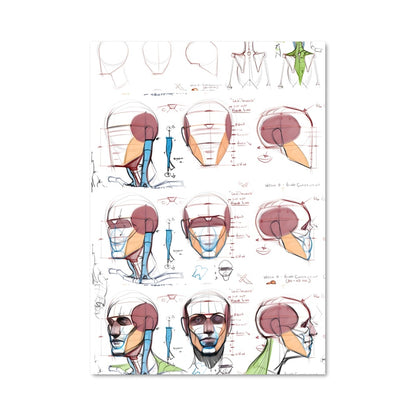 Poster Multiples Visages