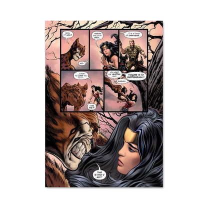 Poster Sorcière et Loup