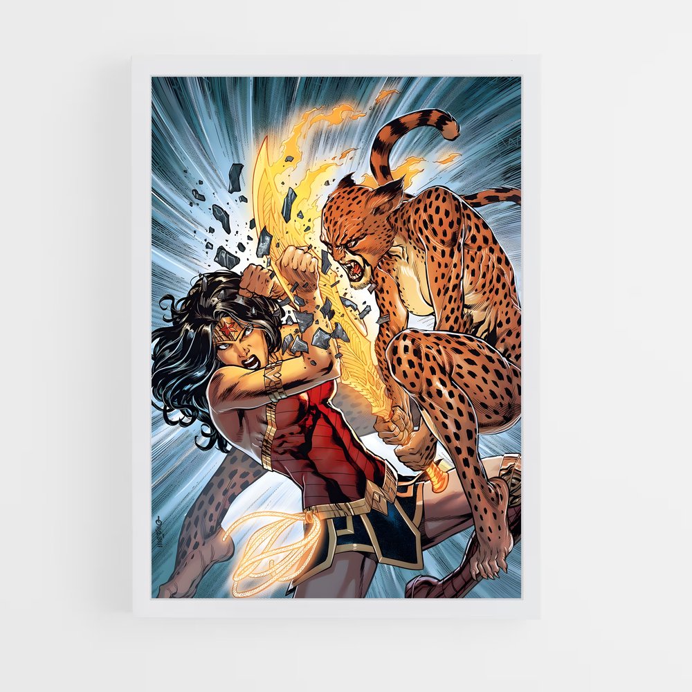 ap-cheetah wonder woman-1 cadre Blanc