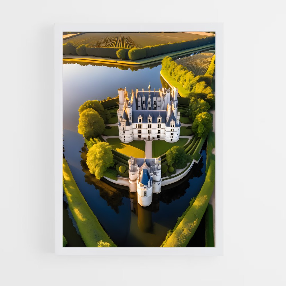 ap-chenonceau castle-2 cadre Blanc
