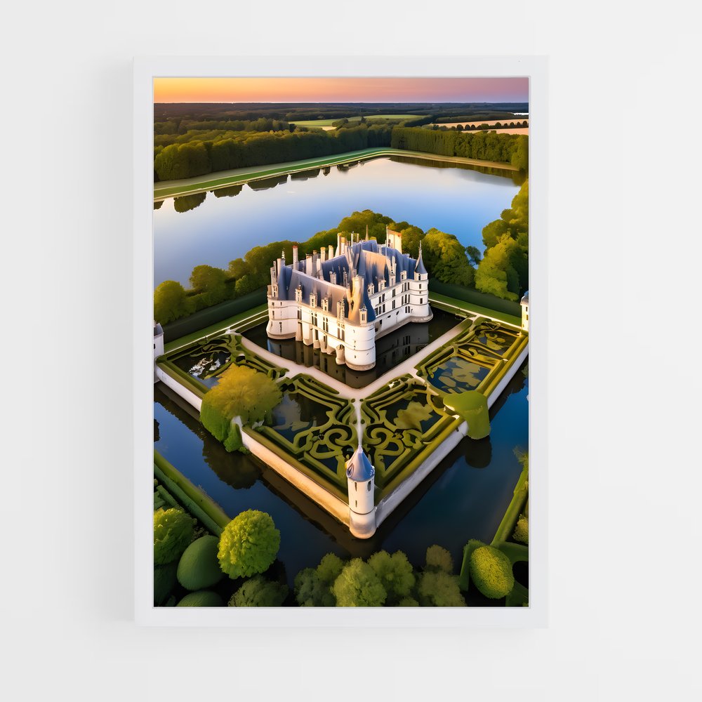 ap-chenonceau castle-3 cadre Blanc