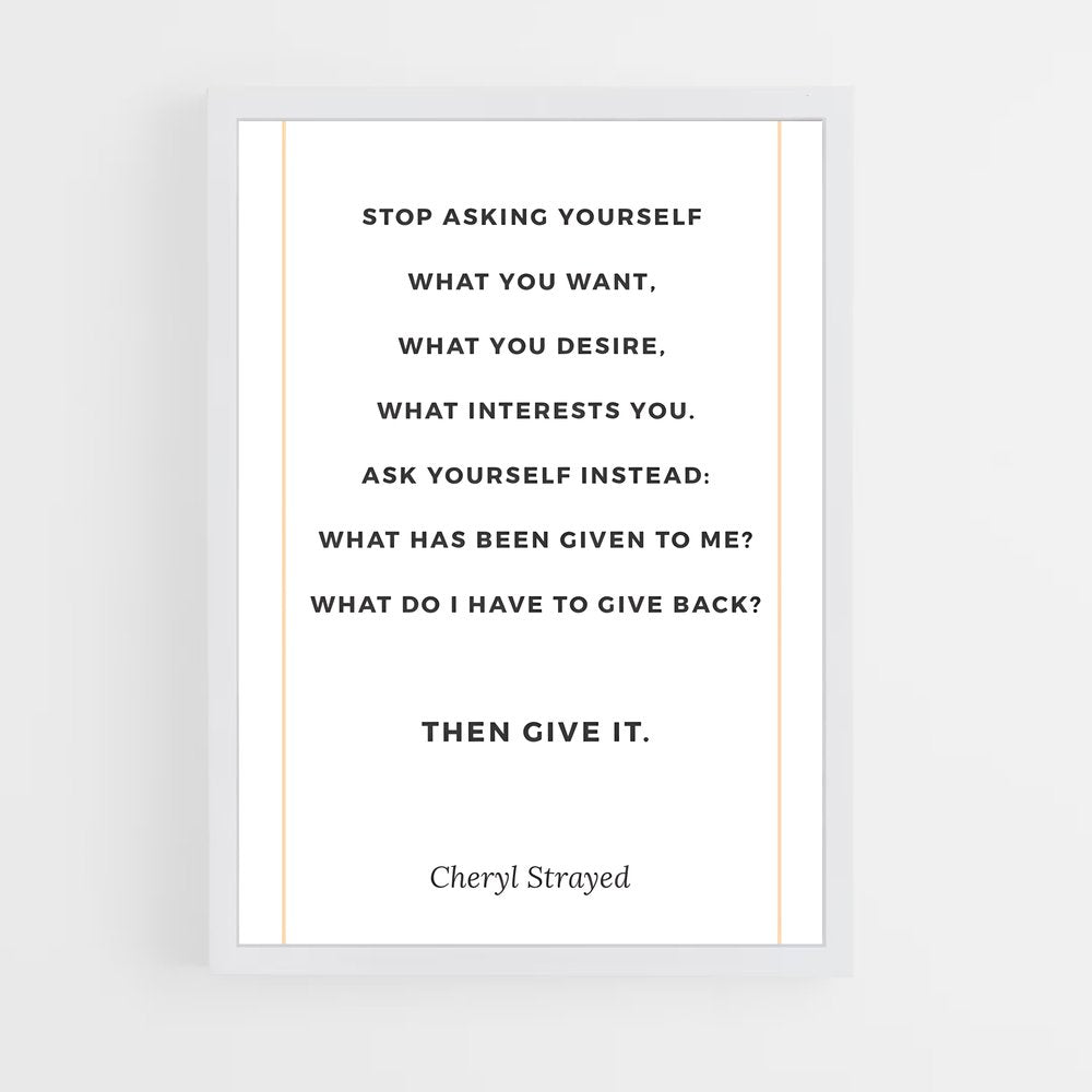 ap-cheryl strayed-4 cadre Blanc