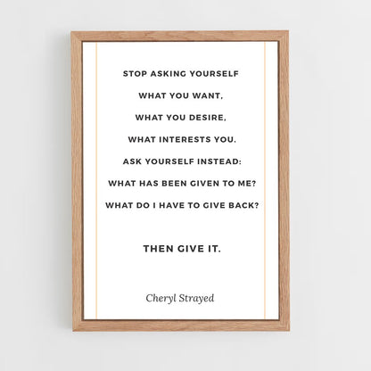 ap-cheryl strayed-4 cadre Bois clair