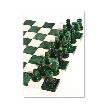 Poster Échecs Marbrés