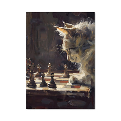 Poster Chess Cat