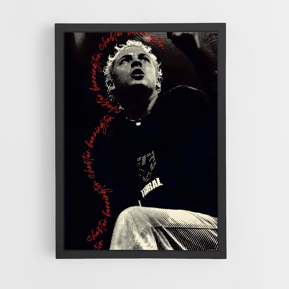 ap-chester bennington-3 cadre Noir