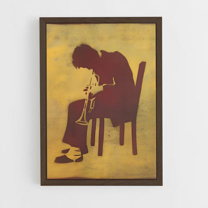 ap-chet baker-2 cadre Bois foncé