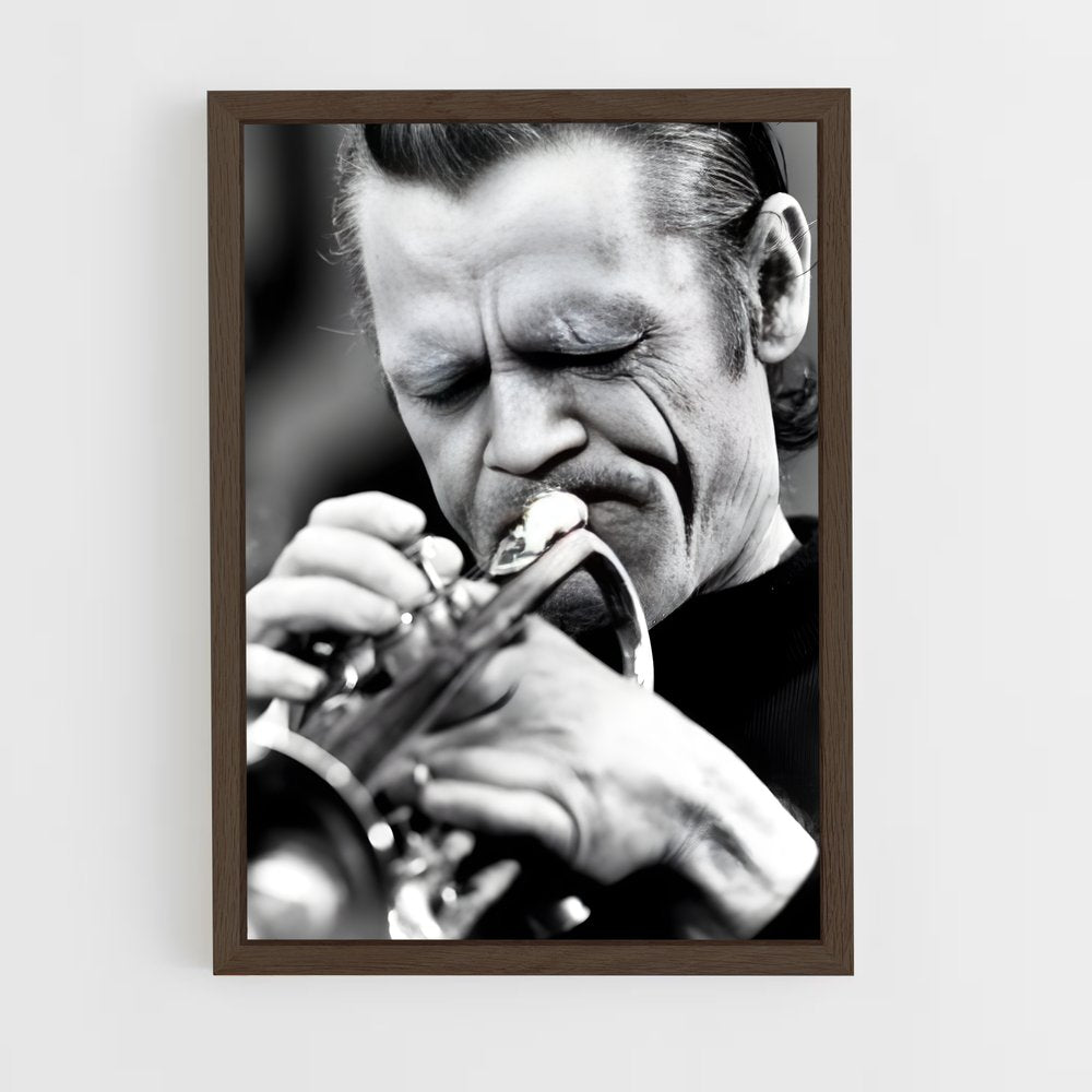 ap-chet baker-4 cadre Bois foncé
