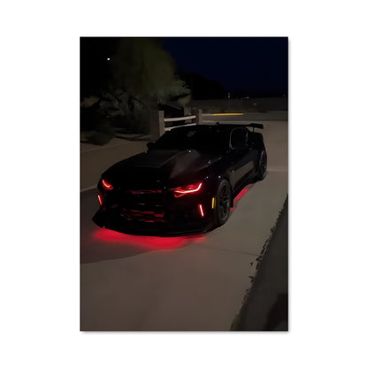 Poster Chevrolet Noir Éclat