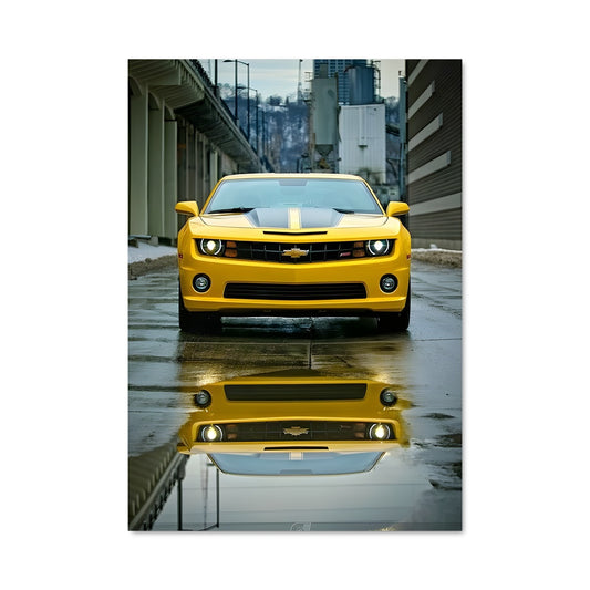 Poster Chevrolet Sous la Pluie