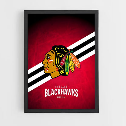 ap-chicago blackhawks-1 cadre Noir