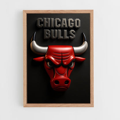 ap-chicago bulls-6 cadre Bois clair