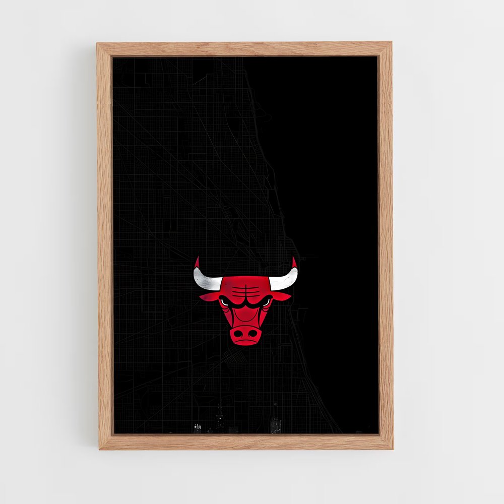 ap-chicago bulls-8 cadre Bois clair