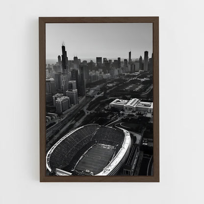 ap-chicago fire fc-4 cadre Bois foncé