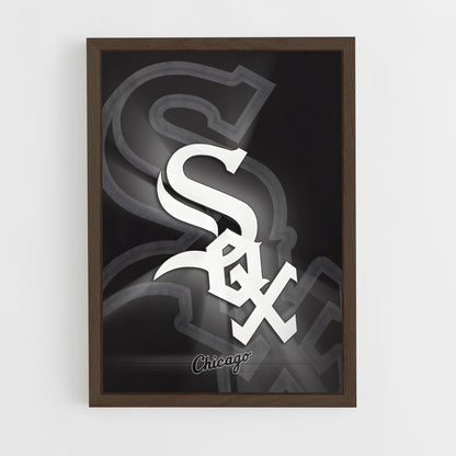 ap-chicago white sox-3 cadre Bois foncé