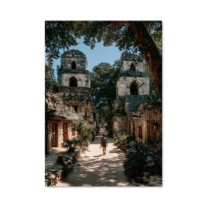Poster Chemin Vers Chichen Itza