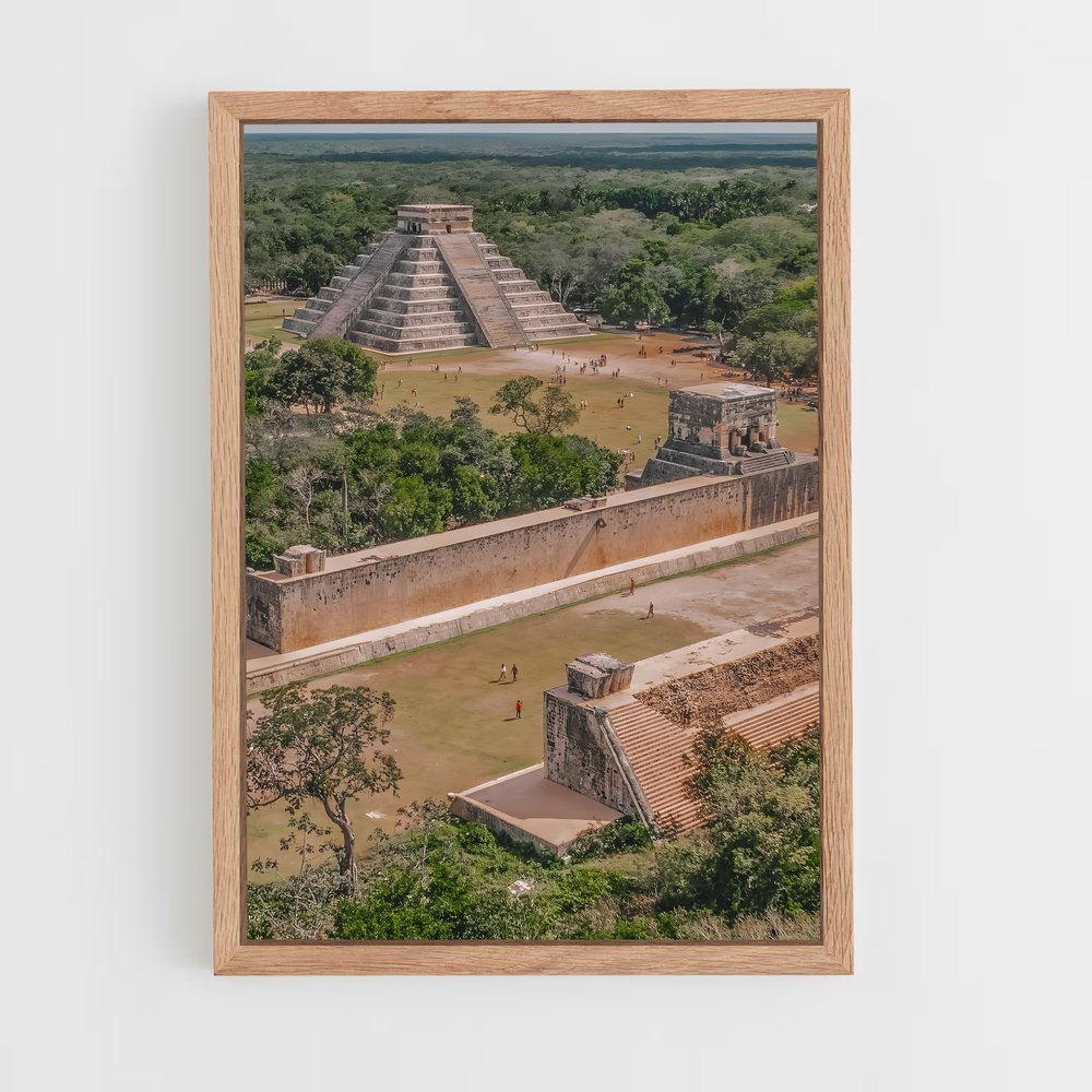 ap-chichen itza-7 cadre Bois clair