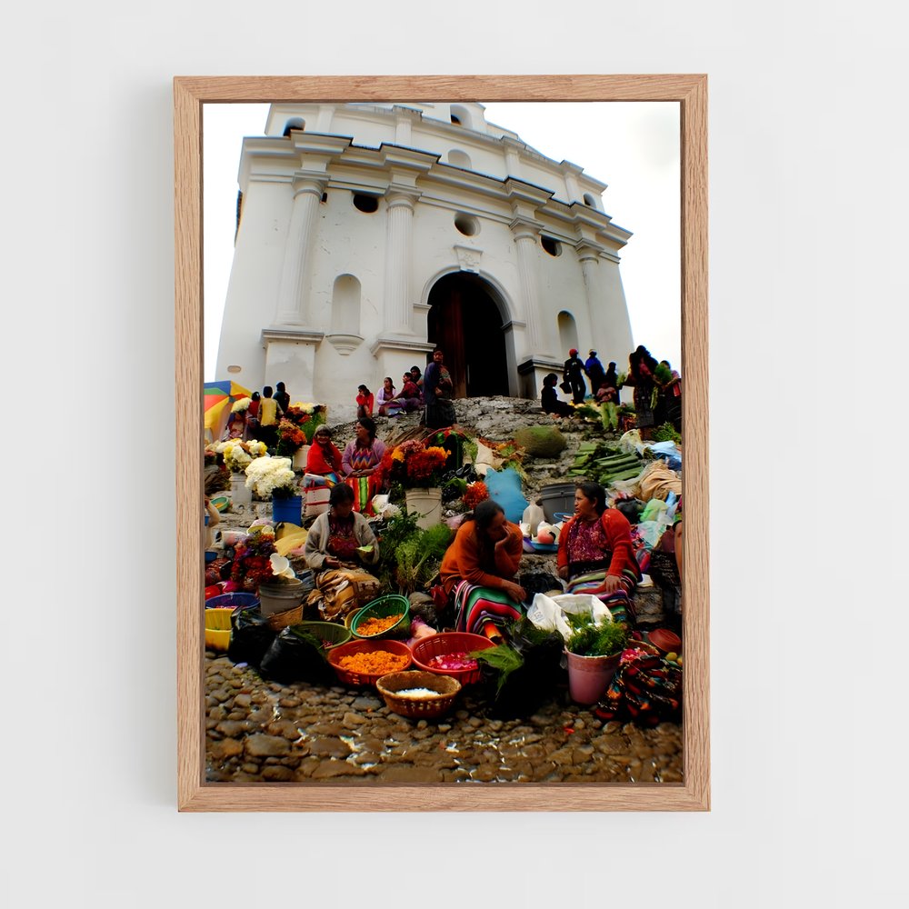 ap-chichicastenango market-1 cadre Bois clair
