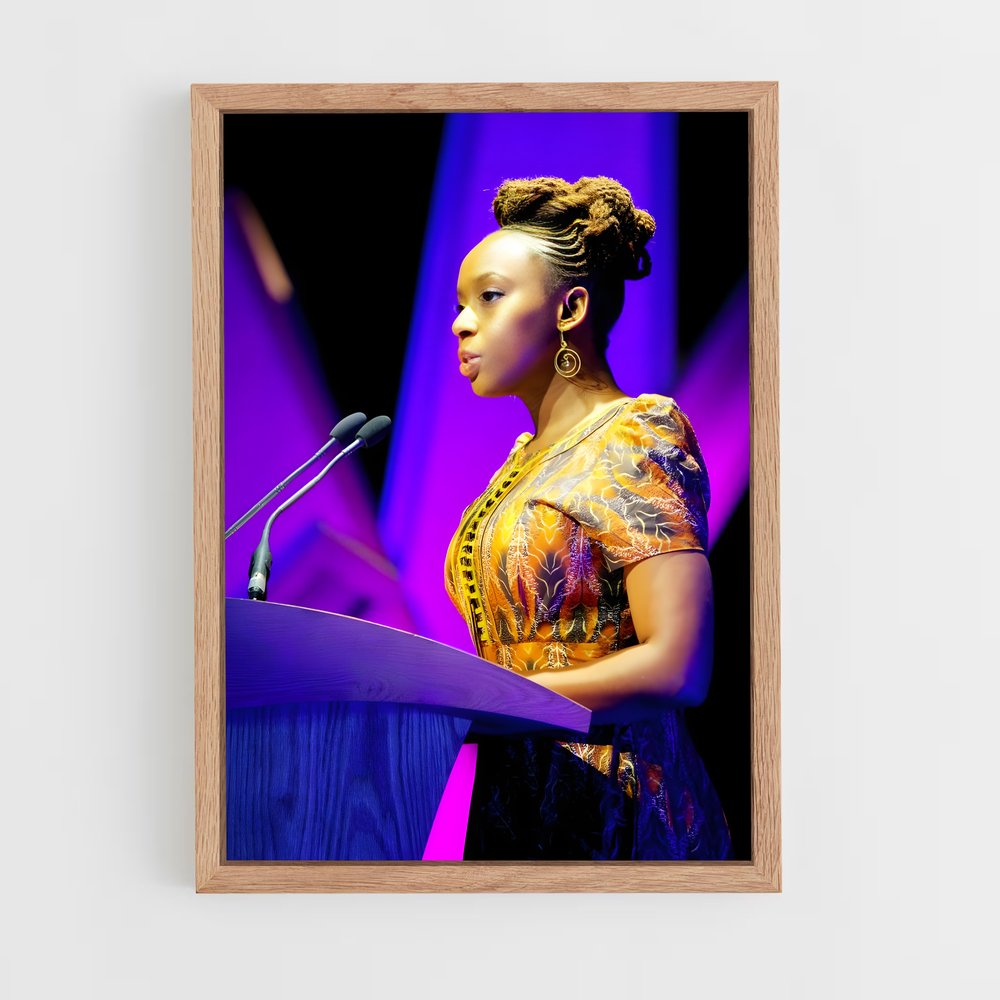 ap-chimamanda ngozi adichie-1 cadre Bois clair